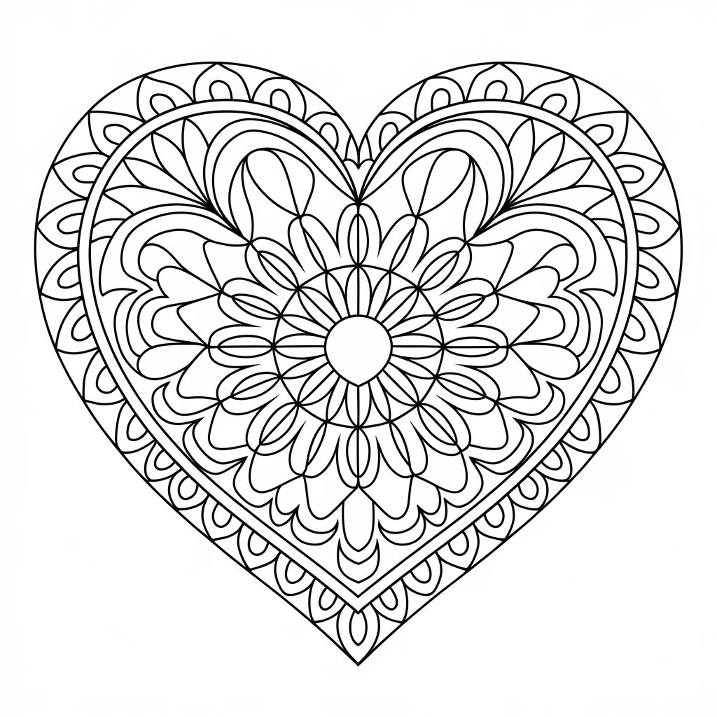 coeur coloriage imprimer