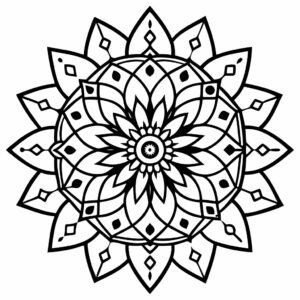 coloriage noel mandala