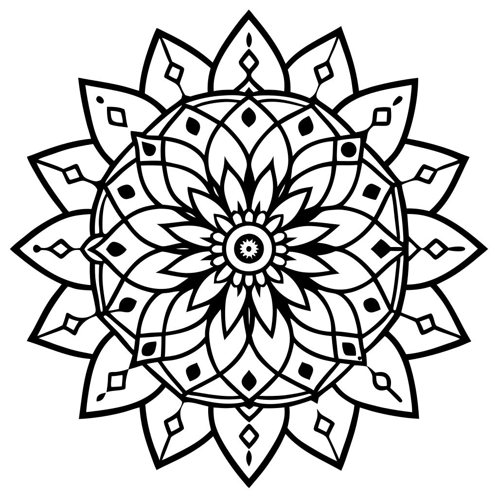 coloriage noel mandala