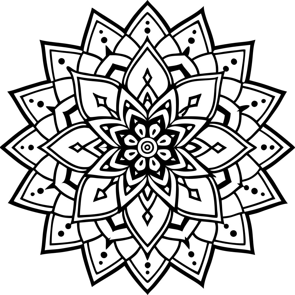 coloriage mandala coeur