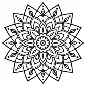 coloriage en mandala