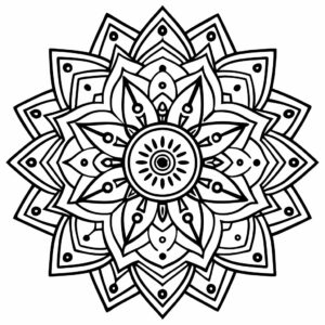 mandala coloriage noel