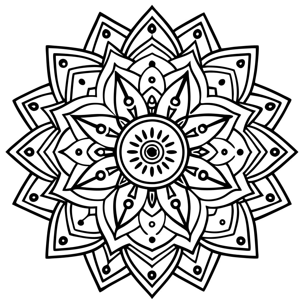 mandala coloriage noel