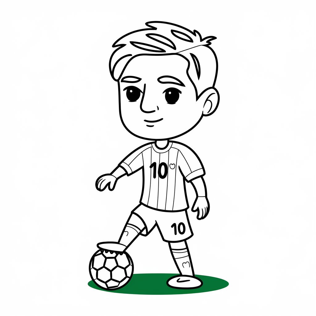 coloriage messi argentine