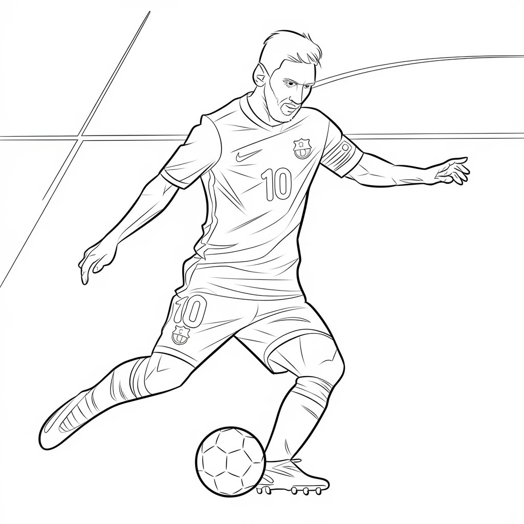 coloriage messi et ronaldo