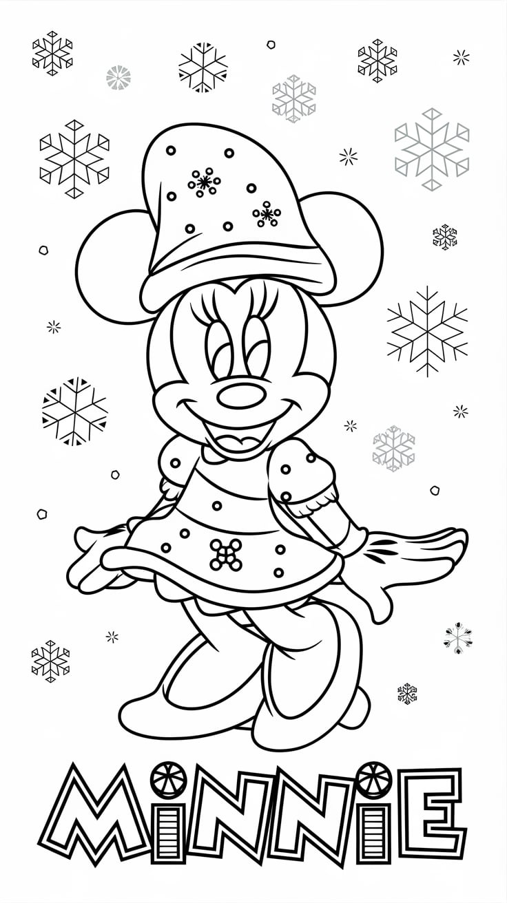 coloriage mickey minnie