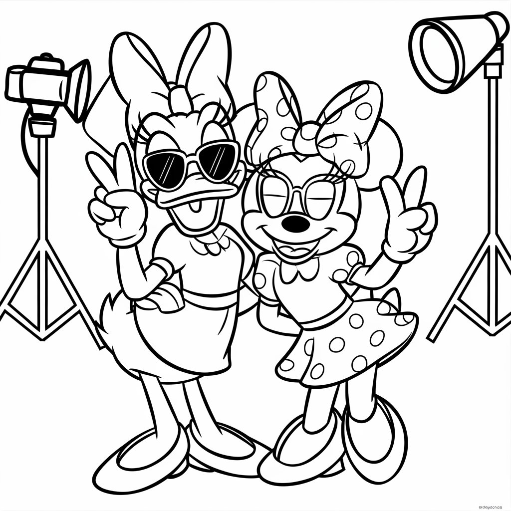 mickey et minnie coloriage