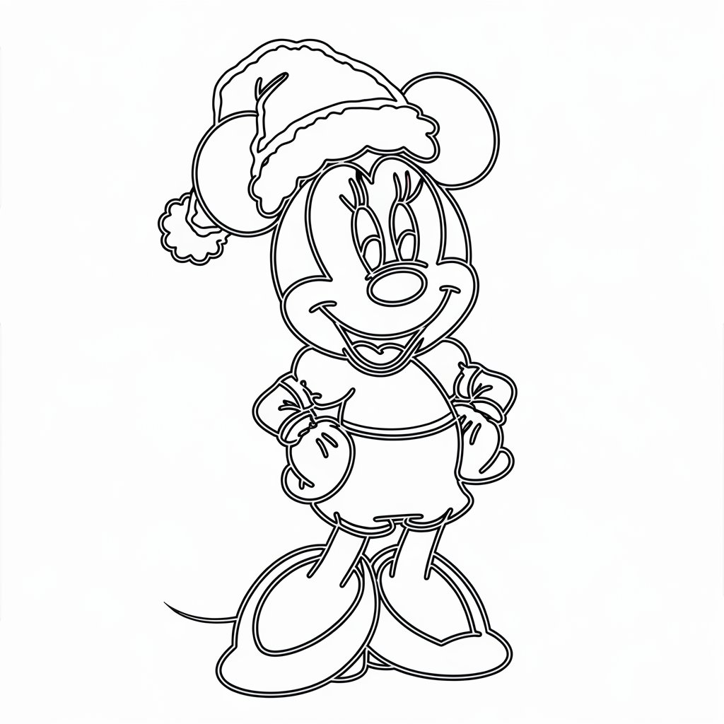 minnie et mickey coloriage