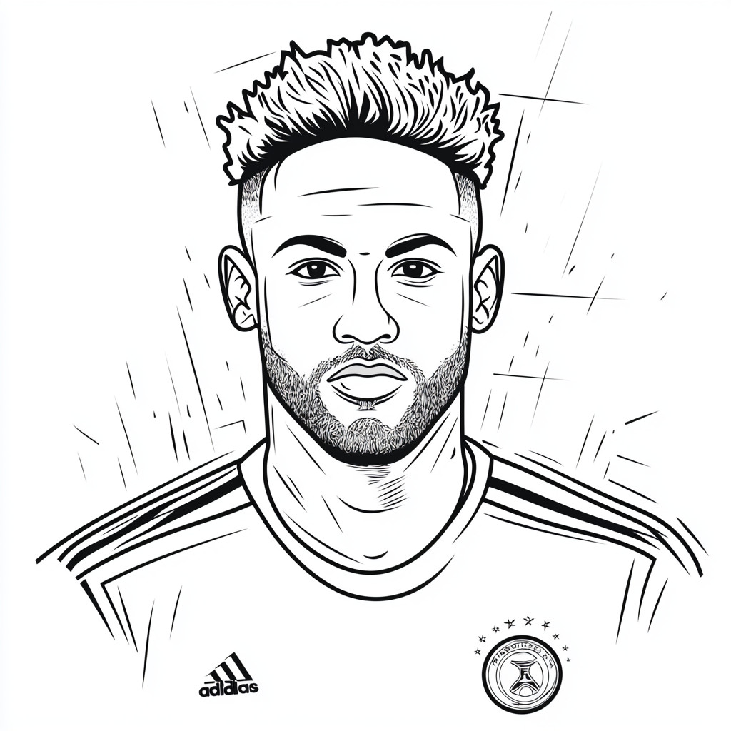 coloriage neymar fortnite