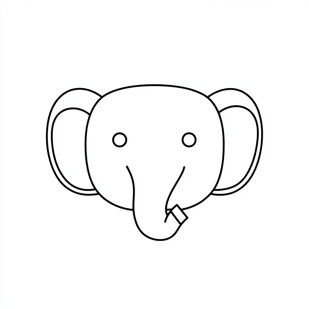 coloriage de elephant