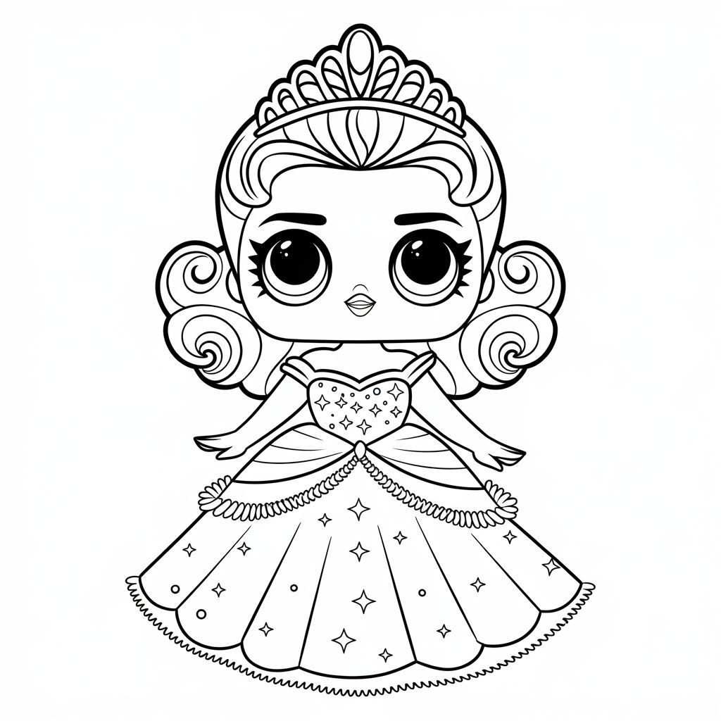 poupeé lol coloriage