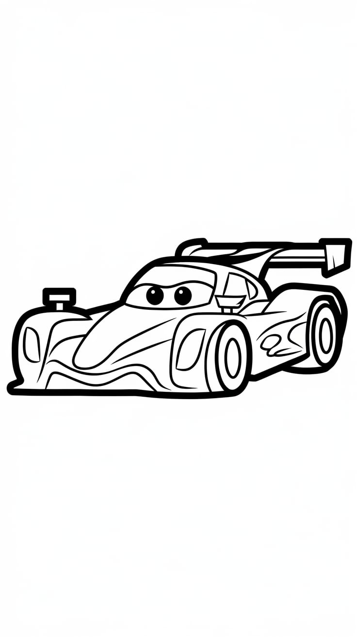 coloriage voiture de course hot wheels