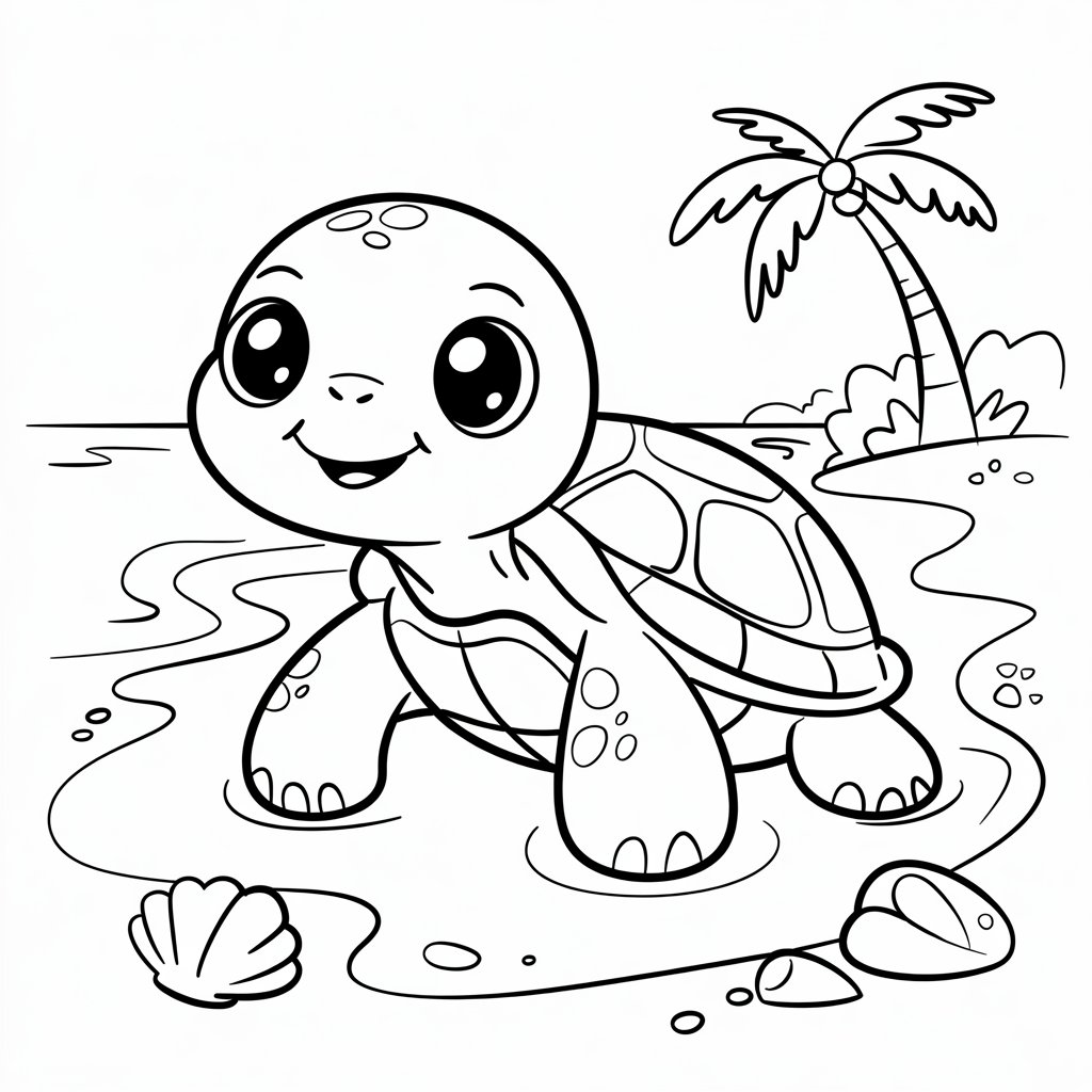 coloriage tortue de mer