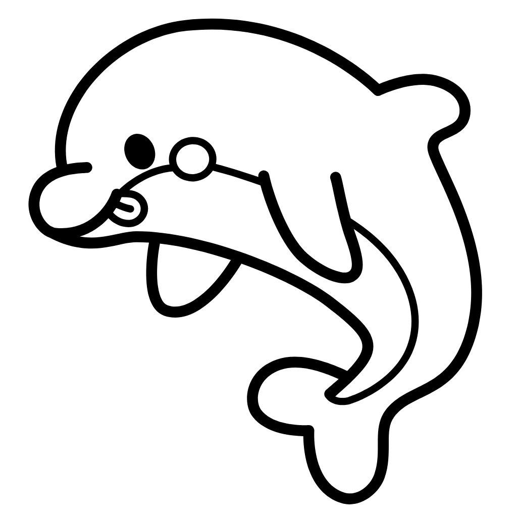 dauphin coloriage à imprimer