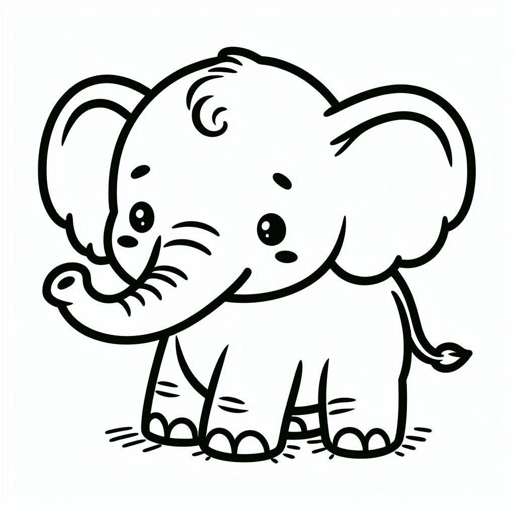 coloriage adulte elephant