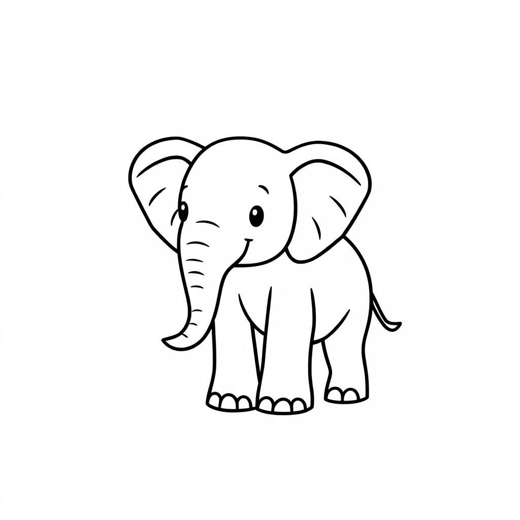 coloriage a imprimer elephant