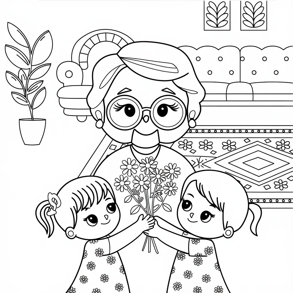 anniversaire maman coloriage