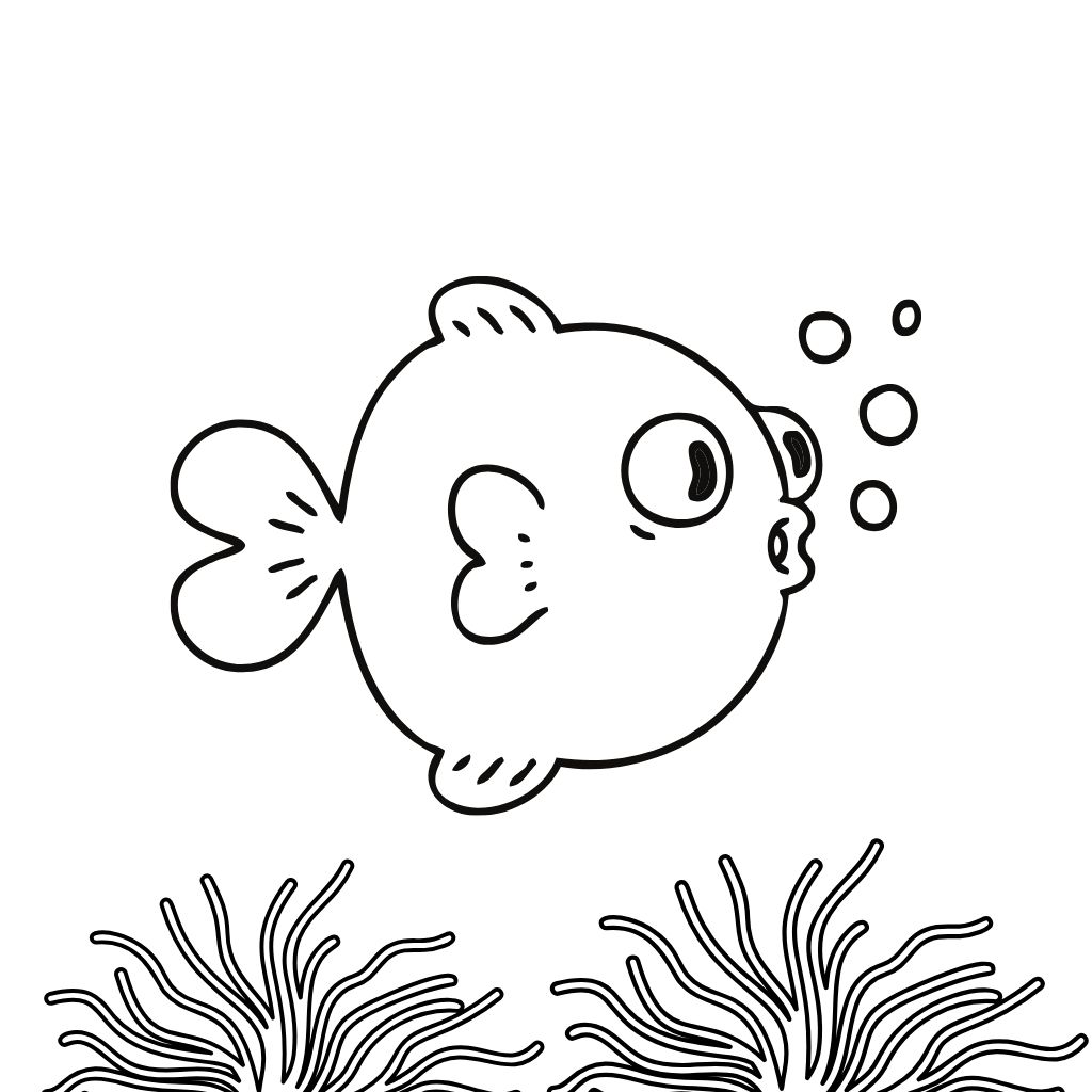 coloriage a imprimer de poisson