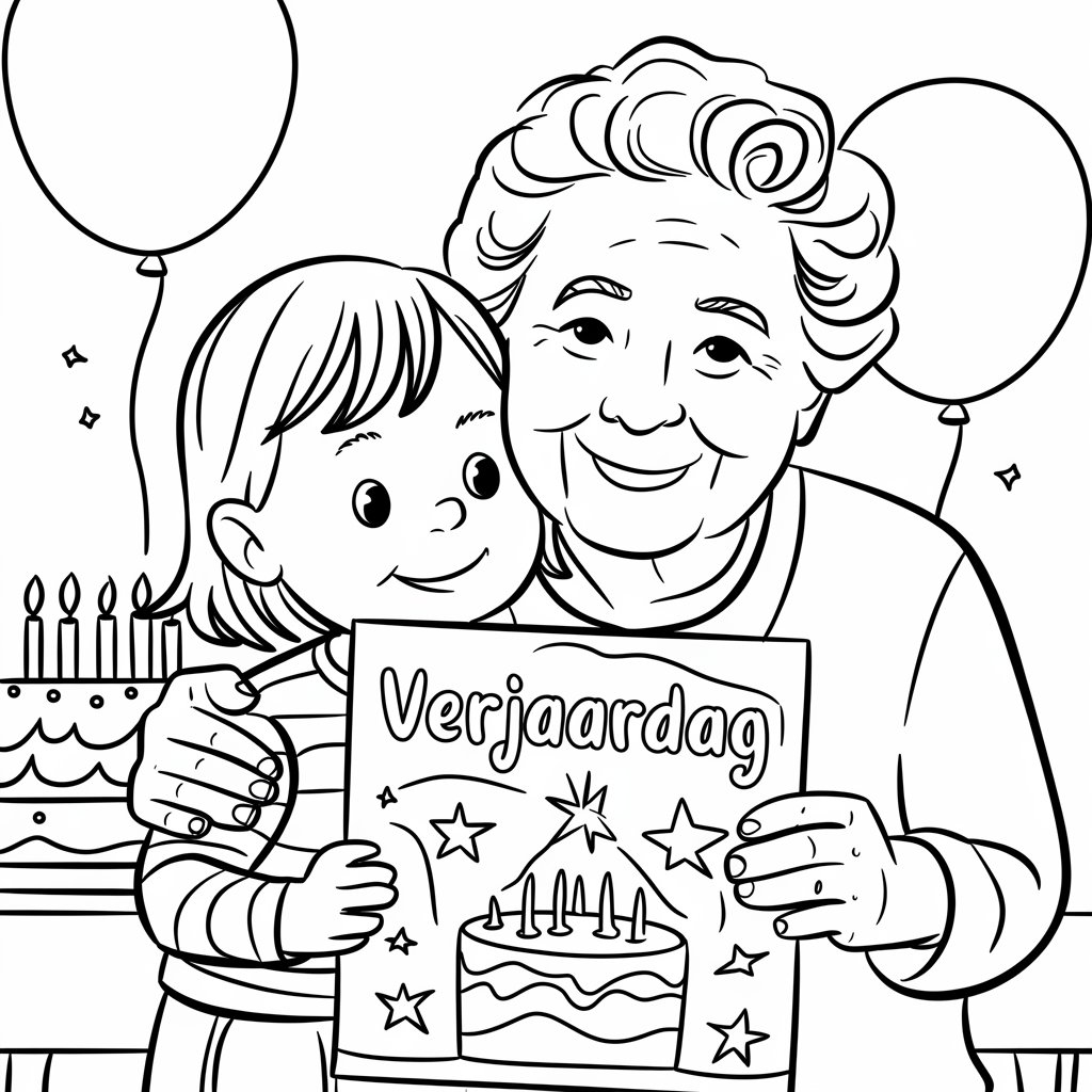 coloriage à imprimer joyeux anniversaire