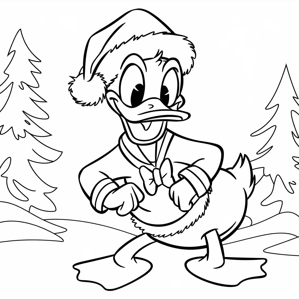 donald duck coloriage