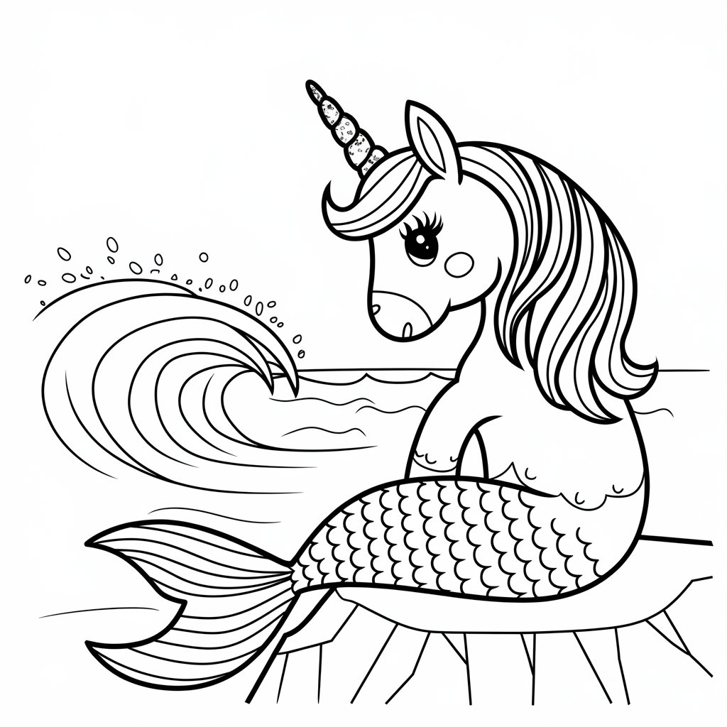 coloriage licorne imprimer