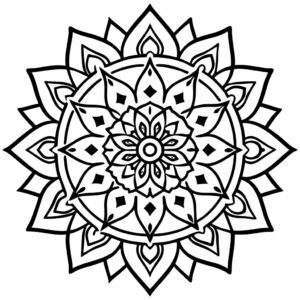 coloriage mandala noel