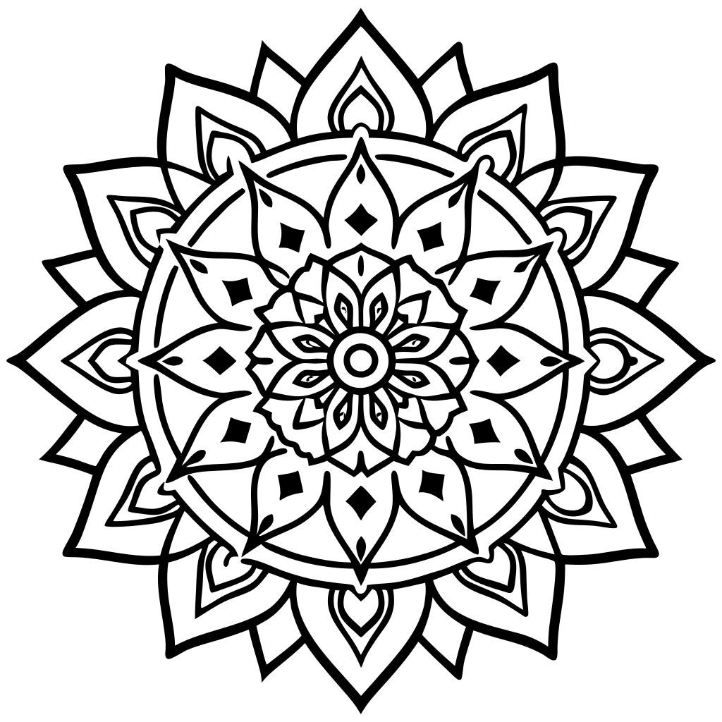coloriage mandala noel