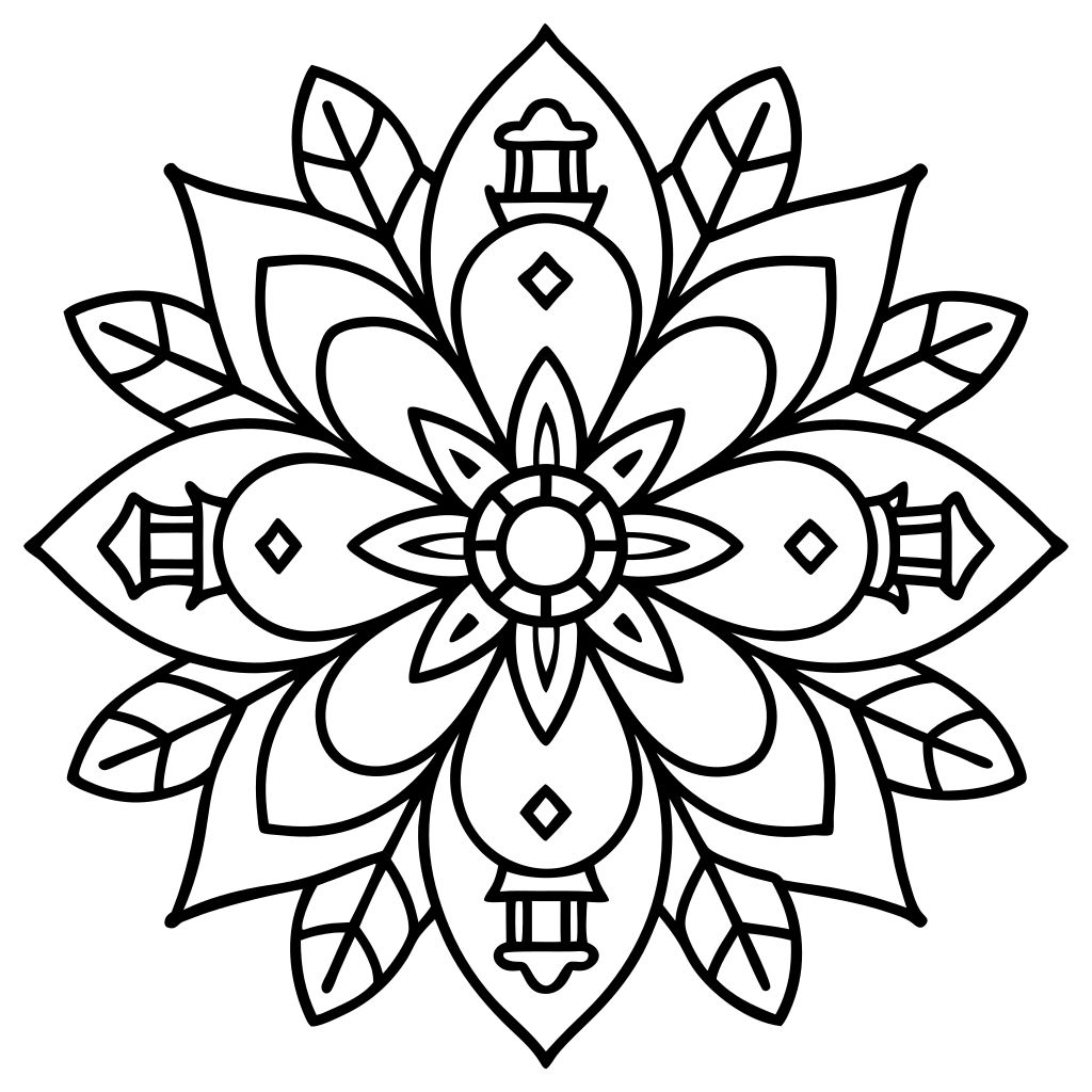 coloriages mandala animaux