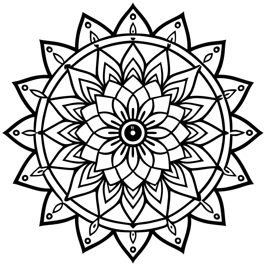 coloriage stitch mandala