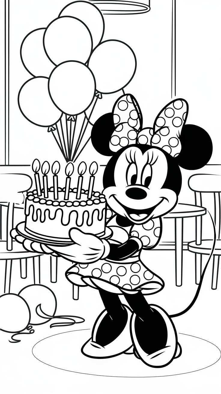 coloriage a imprimer minnie