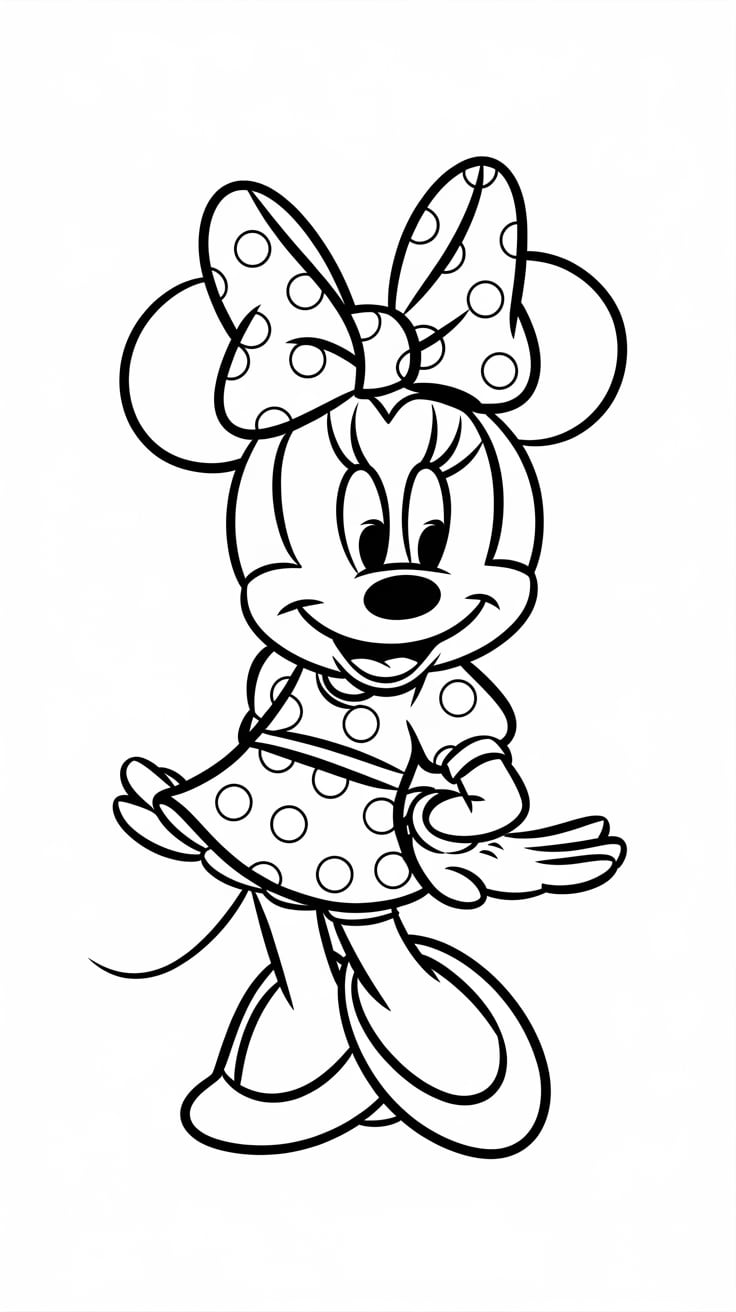 coloriage mickey et minnie à imprimer