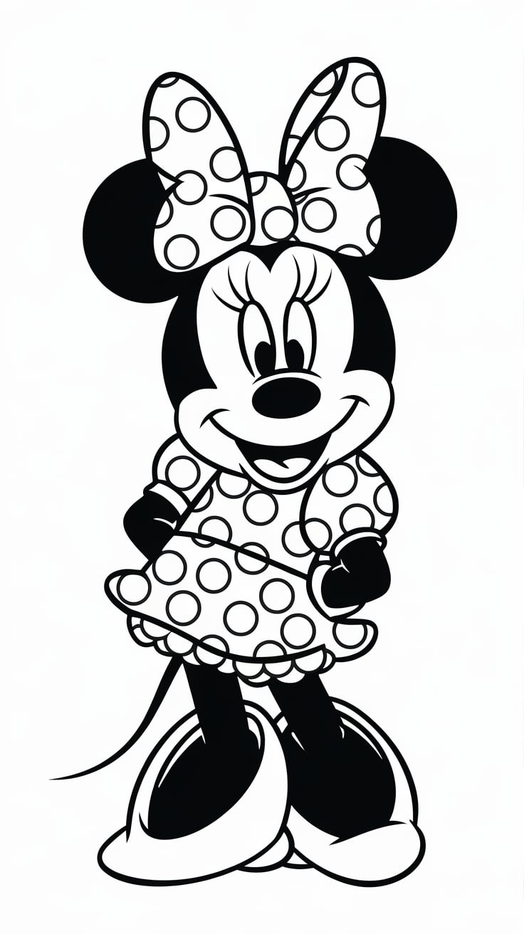 coloriage de minnie