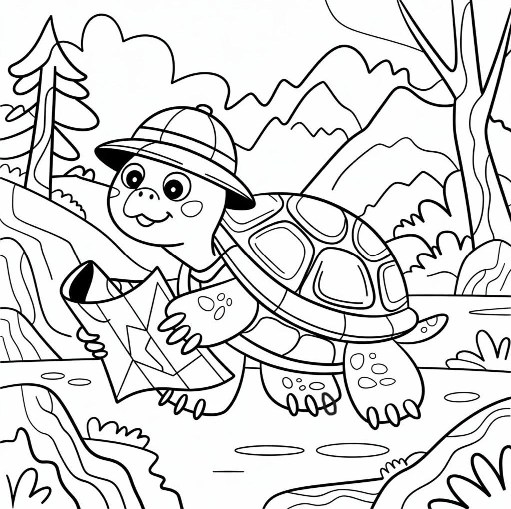 dessin animé tortue