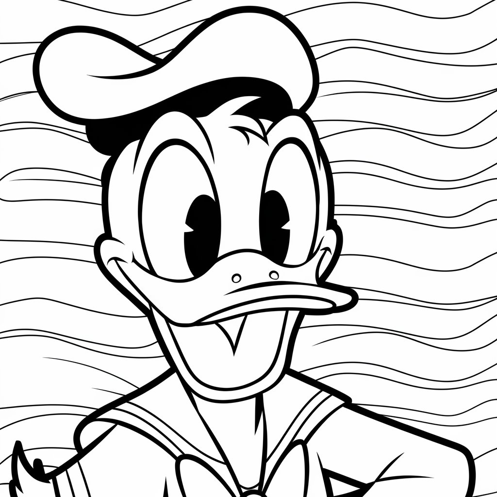 coloriage de donald duck