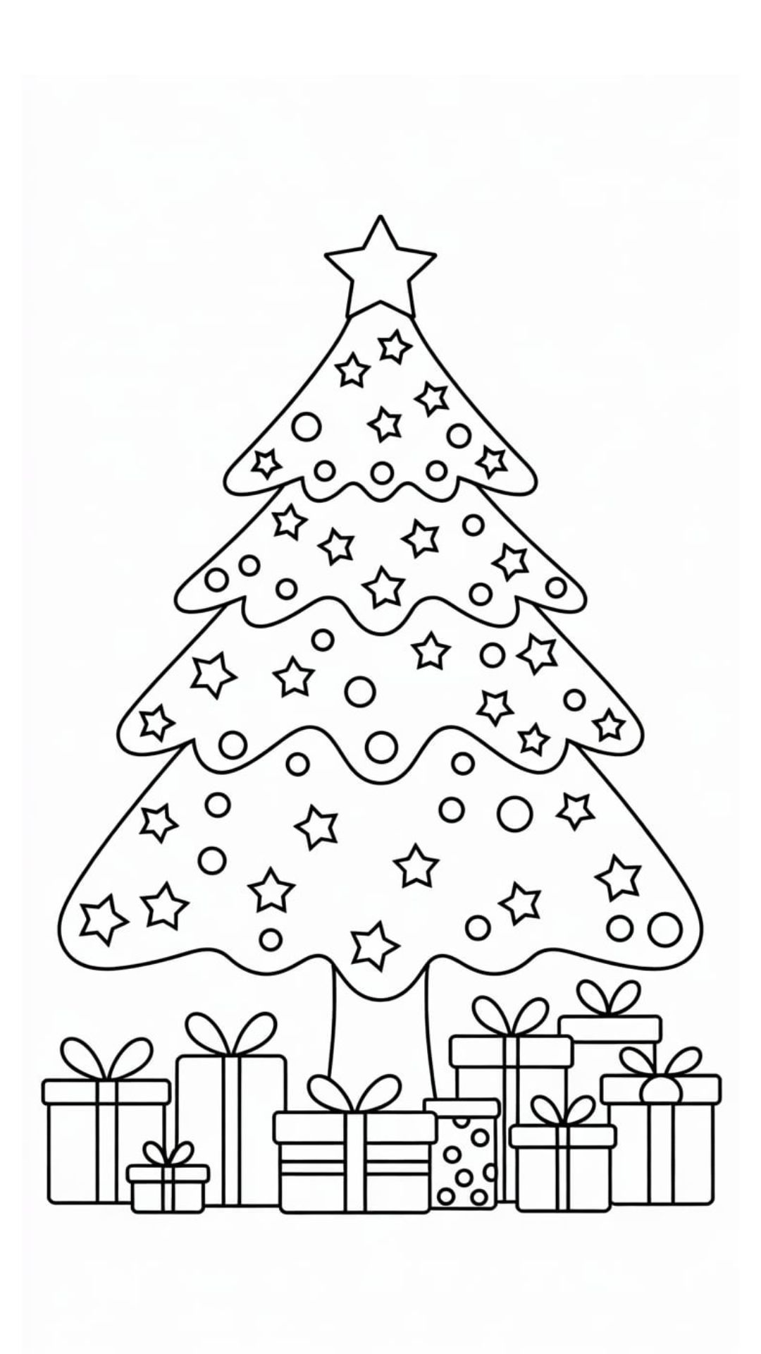 coloriage a imprimer sapin de noel