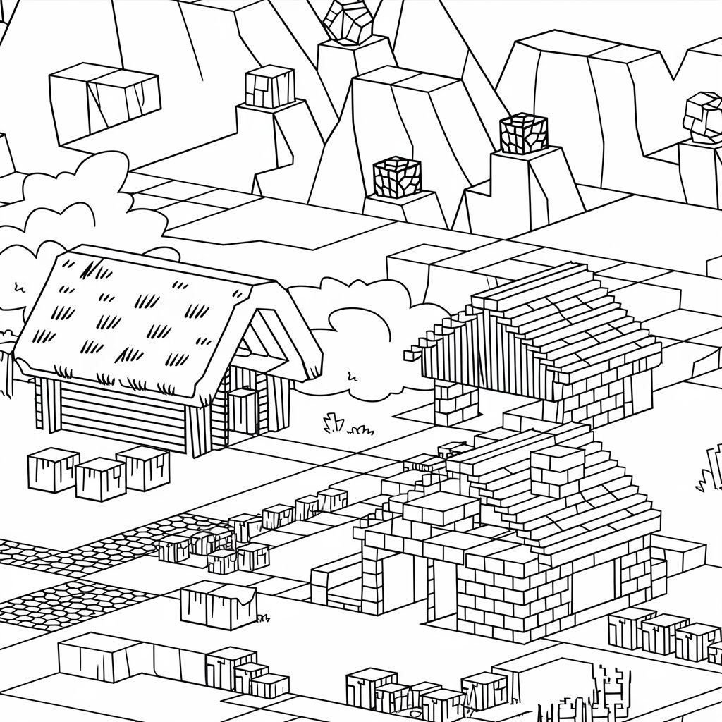 minecraft coloriage à imprimer