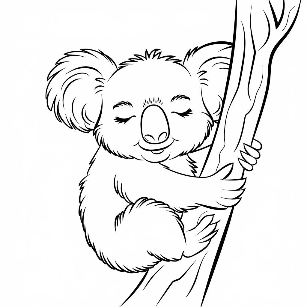 koala coloriage