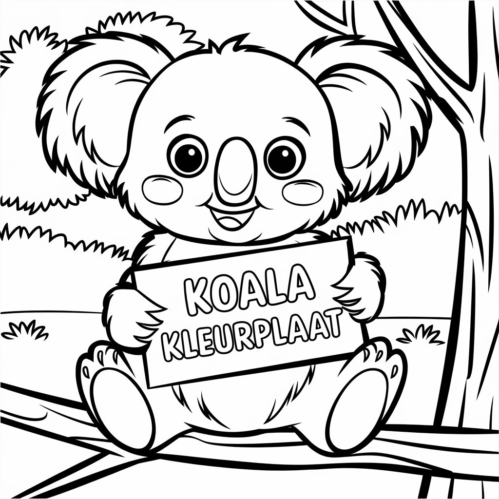 coloriage a imprimer koala