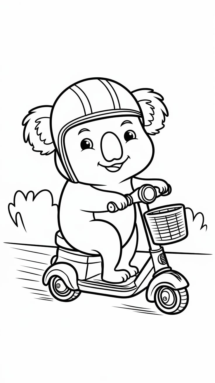 coloriage koala a imprimer