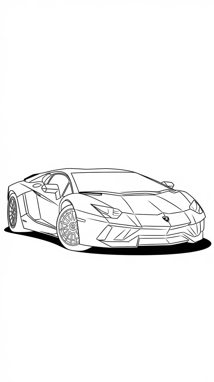 coloriage lamborghini gallardo