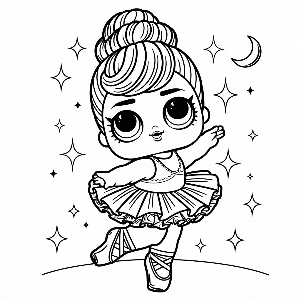 coloriage poupeé lol