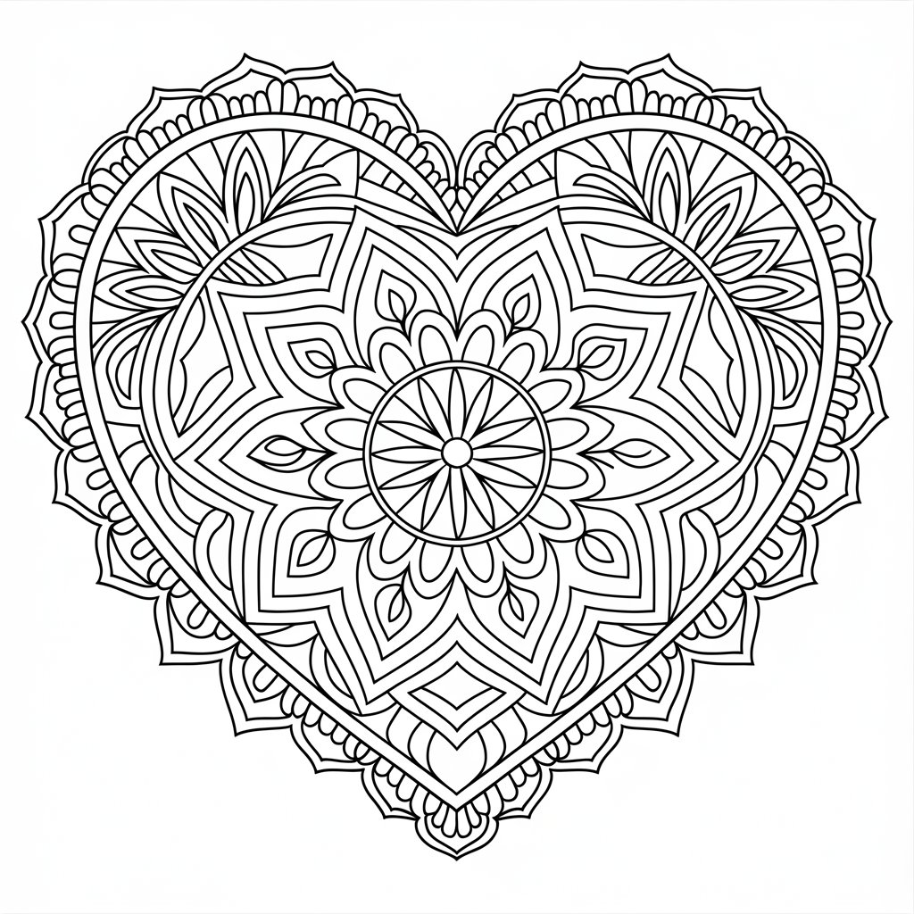 coloriage coeur