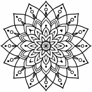 imprimer coloriage mandala