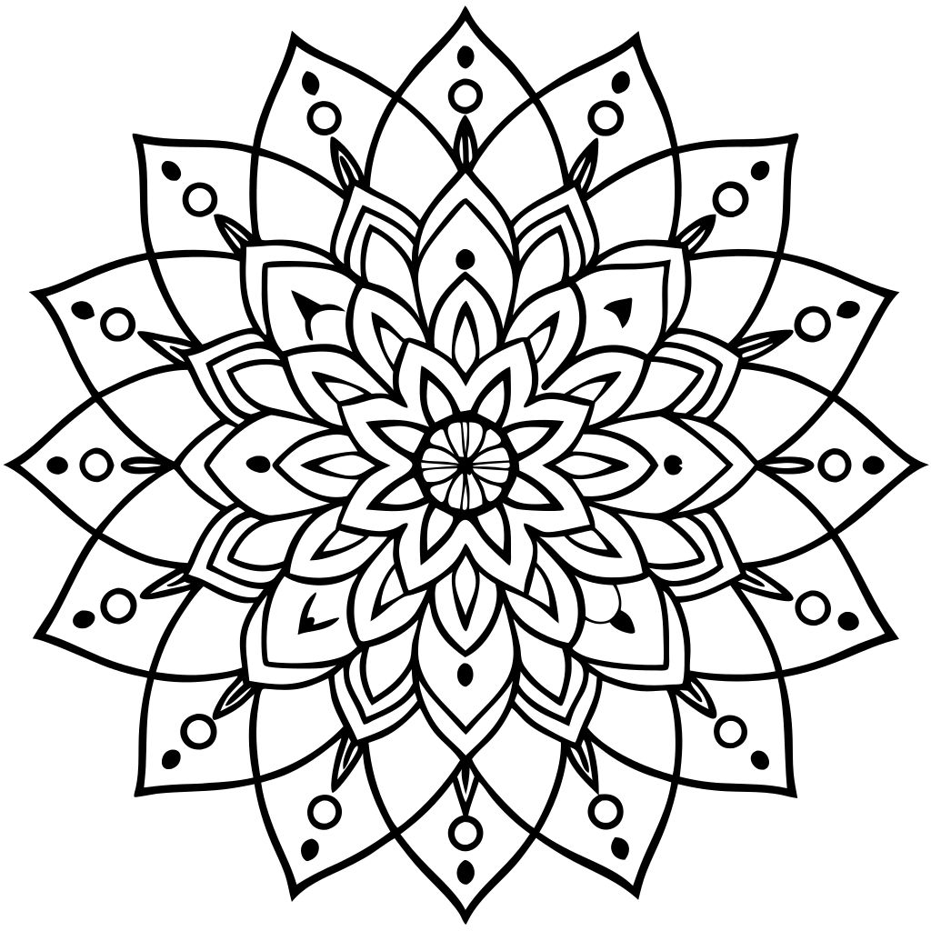 imprimer coloriage mandala