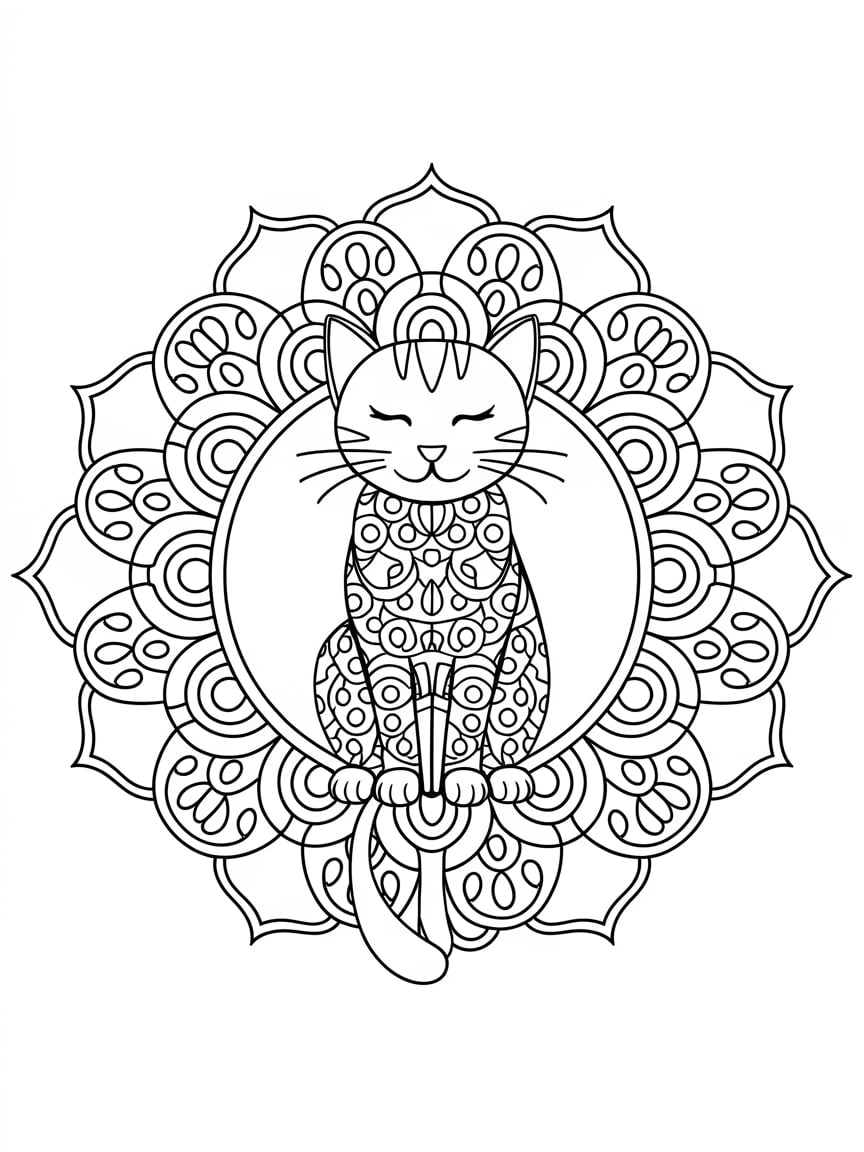 coloriage à imprimer mandala