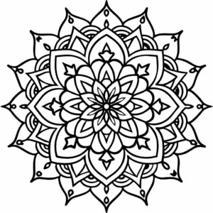 coloriage imprimer mandala