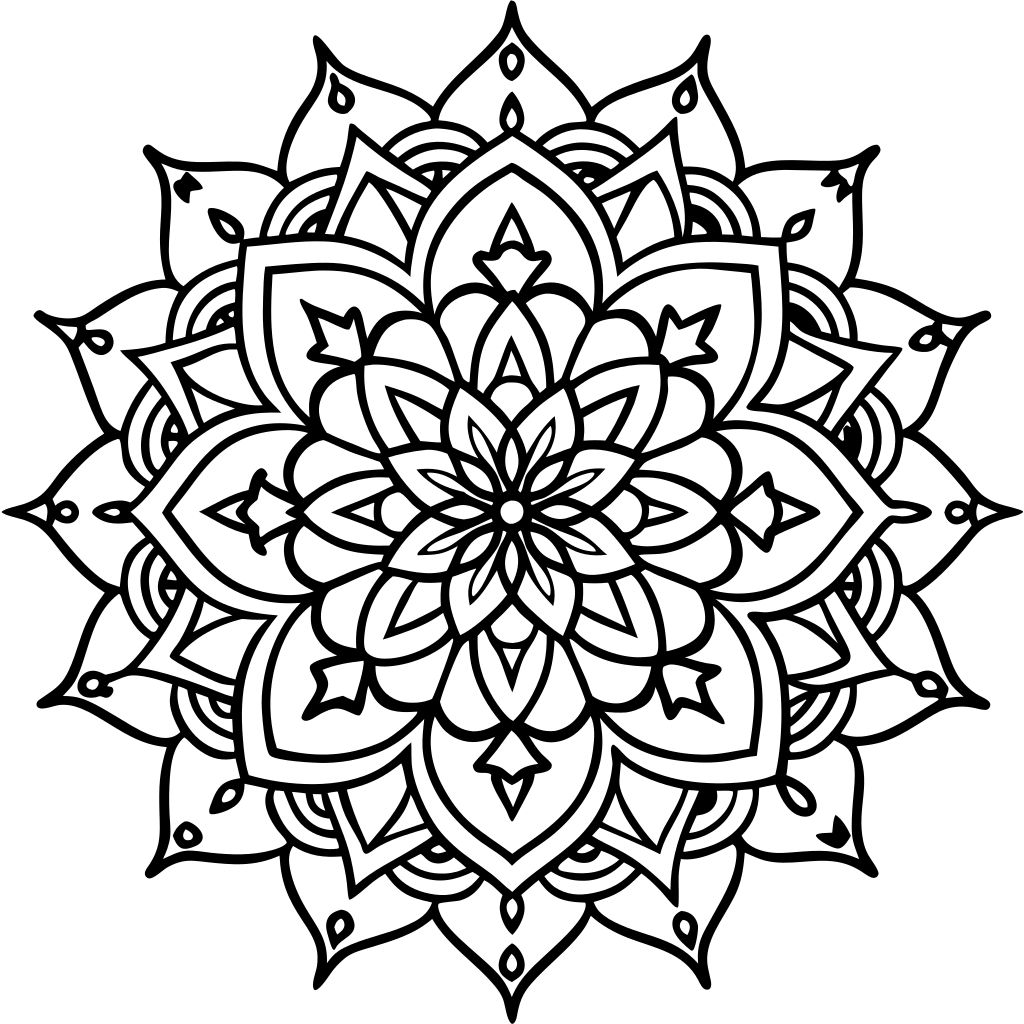 coloriage imprimer mandala