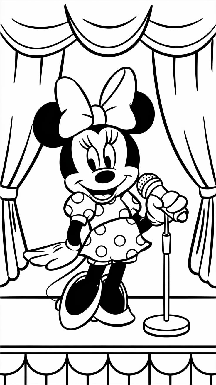 coloriage minnie bebe