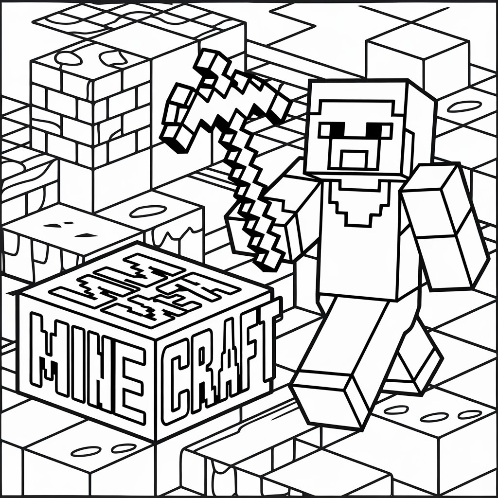 coloriages minecraft à imprimer