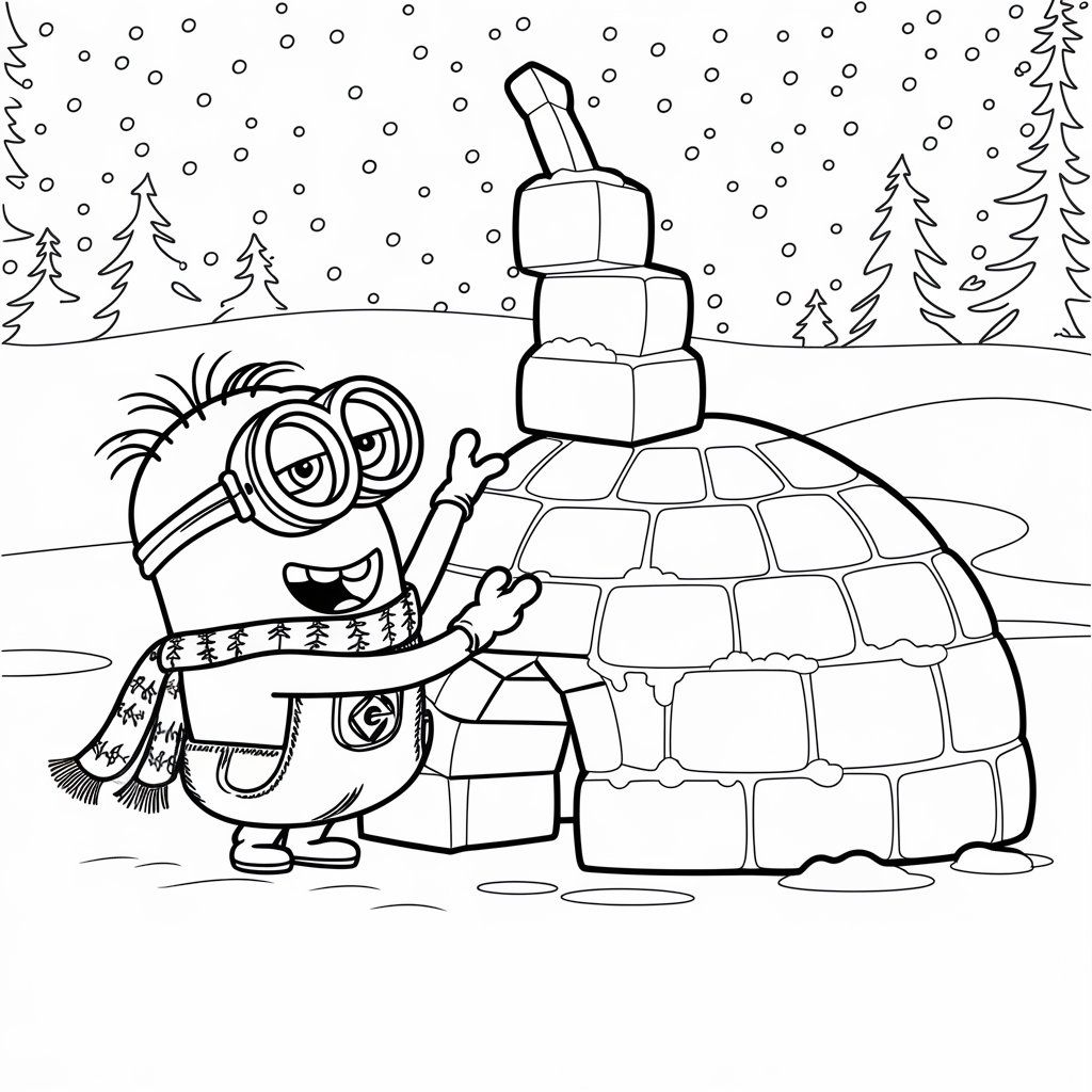 coloriage minion à imprimer